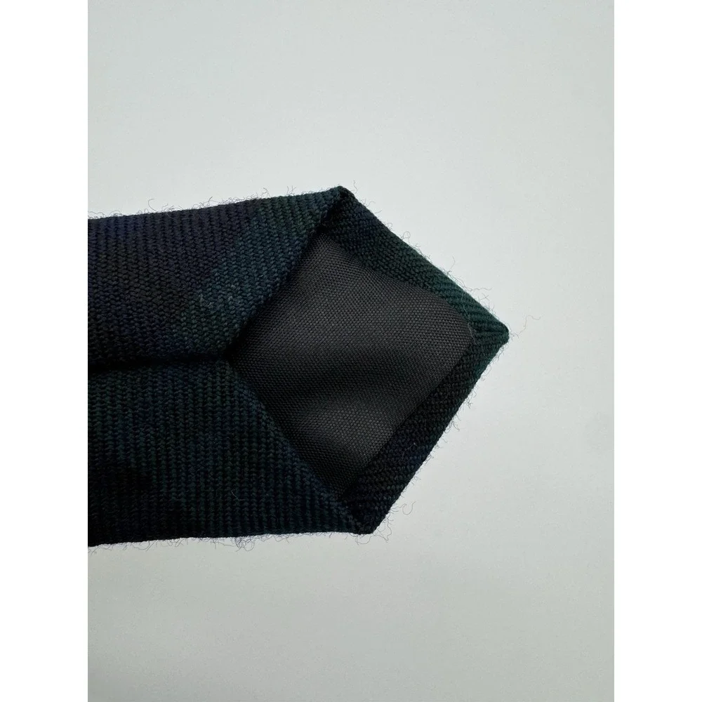 Cawdor Castle Scotland Wool‎ Tie Green Blue Tartan Plaid 100% Wool Scotland